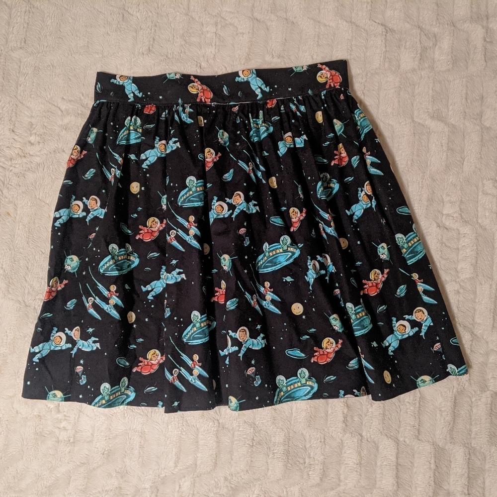 Space Case A-line skater skirt